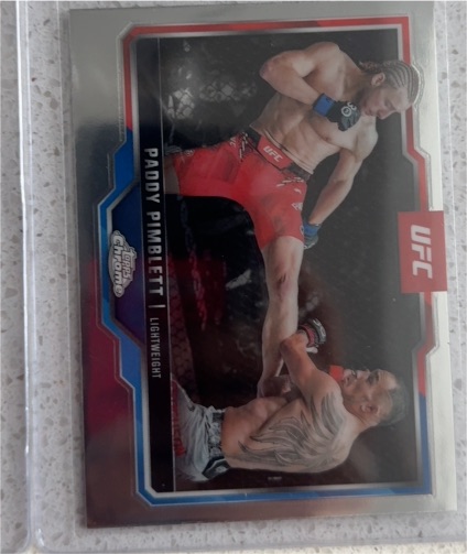 2025 Topps Chrome UFC Paddy Pimblett — front