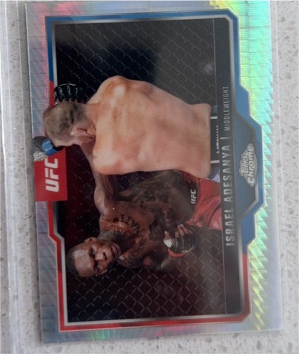 2025 Topps Chrome UFC #3 Israel Adesanya — front