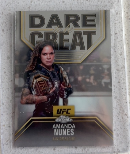2025 Topps Chrome UFC #DBG-4 Amanda Nunes Dare to Be Great — front