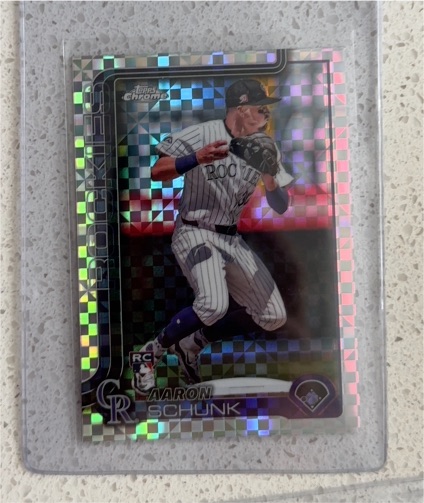 2025 Topps Chrome #196 Aaron Schunk — front