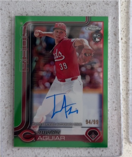 2025 Topps Chrome #RA-JA Julian Aguiar — front