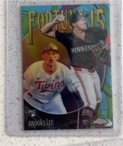 2025 Topps Chrome #F15-14 Brooks Lee Fortune 15 Insert — front