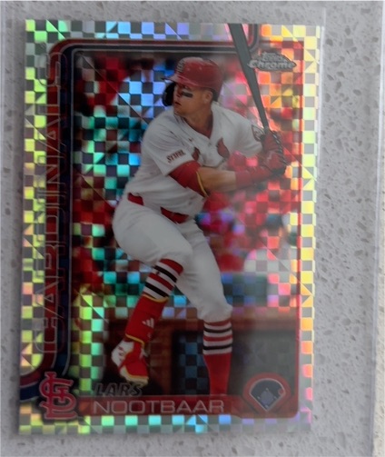 2025 Topps Chrome X-Fractor Lars Nootbaar — front