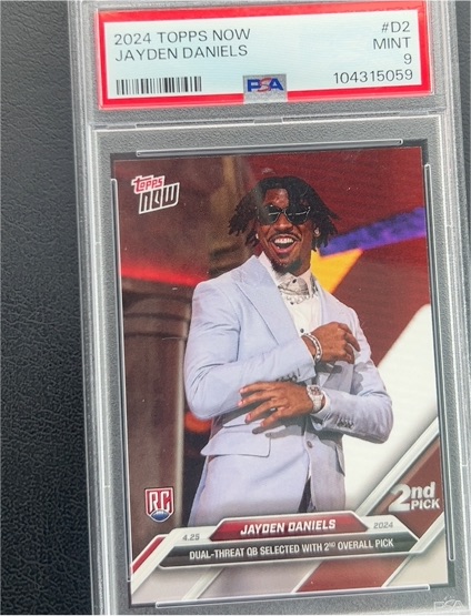 2024 Topps Now #D2 Jayden Daniels — front