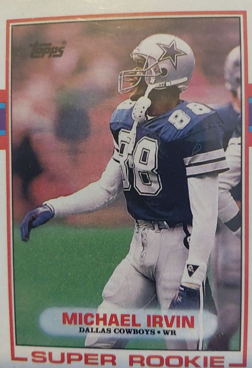 1989 Topps #383a Michael Irvin — front