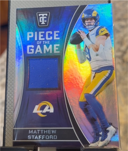 2024 Panini Totally Certified Piece of the Game #POTG-MSD Matthew Stafford — front