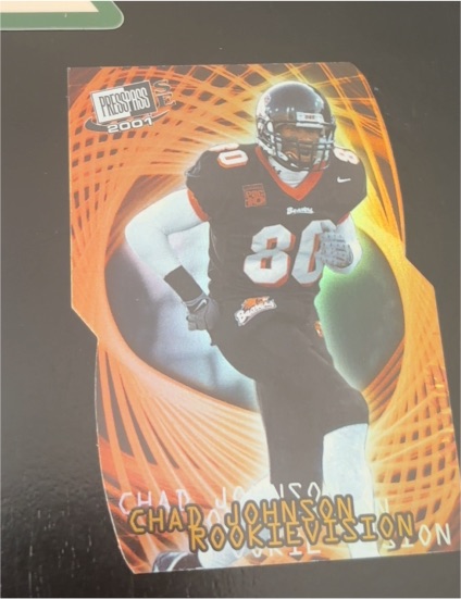 2001 Press Pass SE #RV12 Chad Johnson Rookievision — front