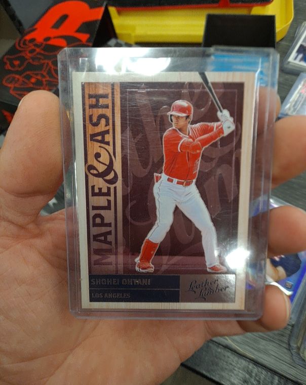 2019 Panini Leather & Lumber Maple & Ash #MA-9 Shohei Ohtani — front