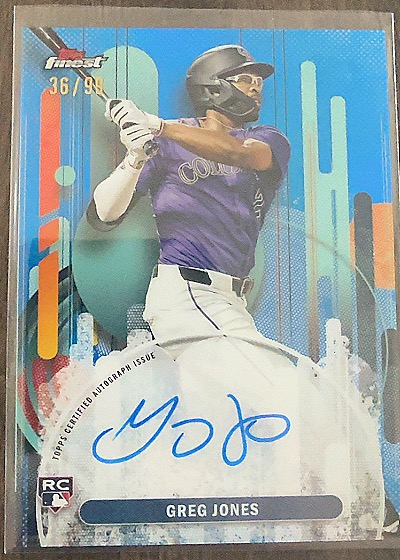 2025 Topps Finest #FA-GJO Greg Jones — front