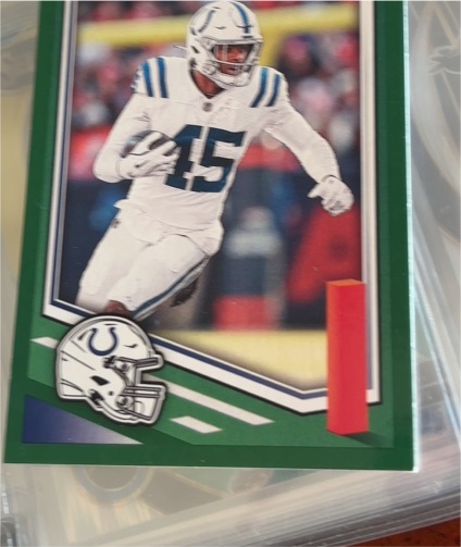 2025 Panini Score Green Parallel #169 Indianapolis Colts — front