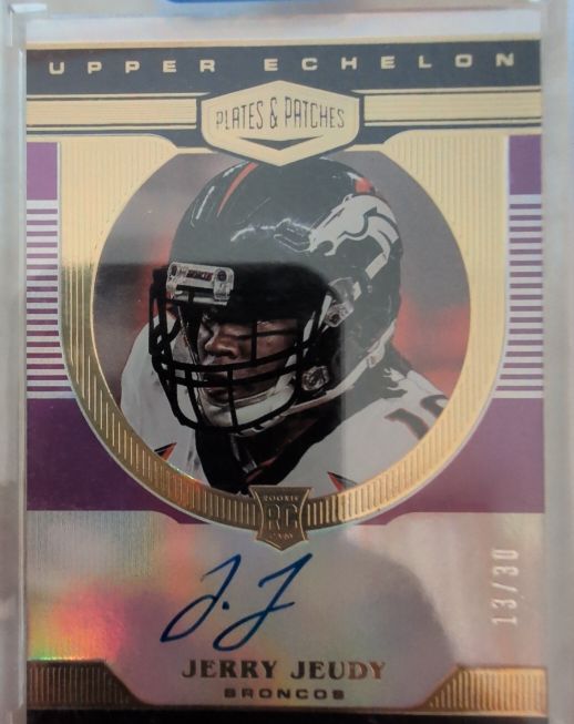 2020 Panini Plates & Patches Upper Echelon #UE-JE Jerry Jeudy — front