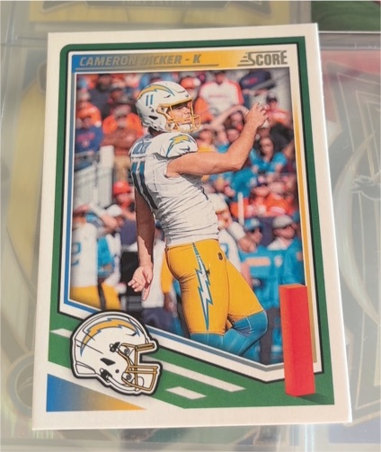 2025 Panini Score Football #127 Cameron Dicker — front