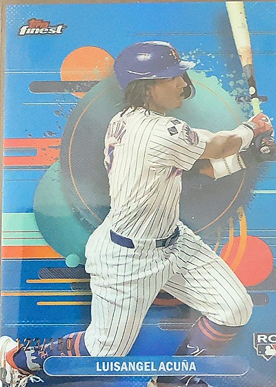 2025 Topps Finest #108 Luisangel Acuña — front