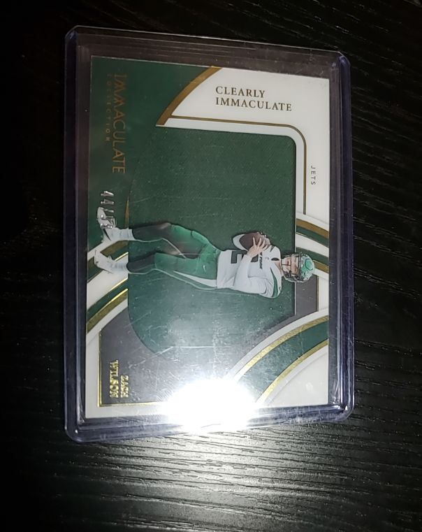 2022 Panini Immaculate Clearly Immaculate #41 Zach Wilson — front