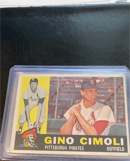 1960 Topps #58 Gino Cimoli — front