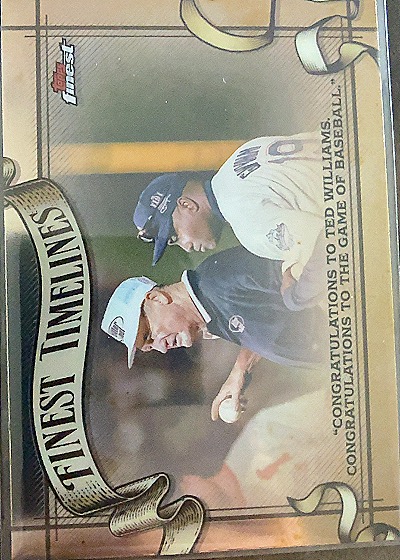 2025 Topps Finest #FT-19 Ted Williams Finest Timelines — front