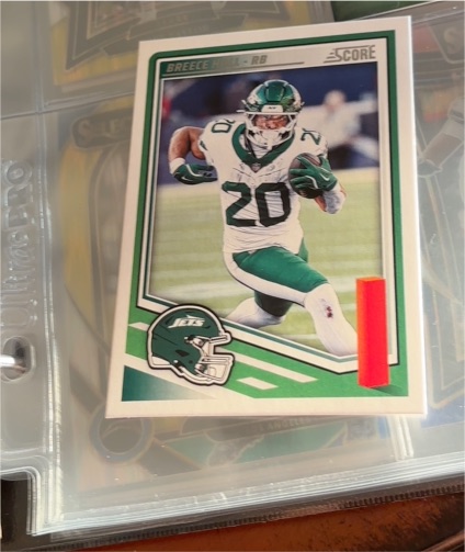 2025 Panini Score #282 Breece Hall — front