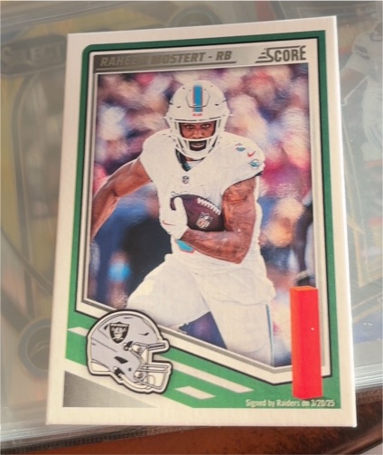 2025 Panini Score Football #160 Raheem Mostert — front