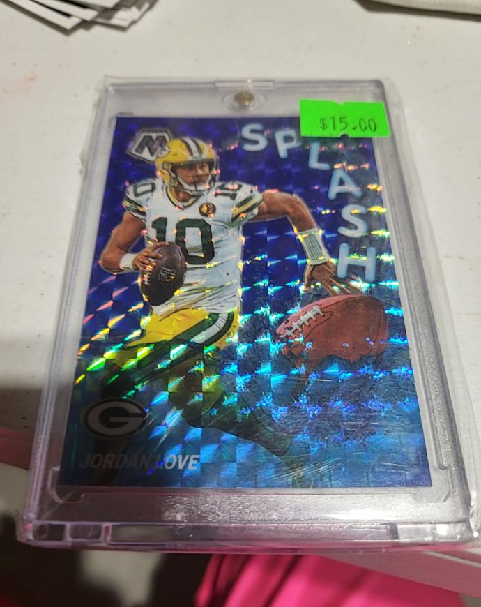 2024 Panini Mosaic Splash Silver Prizm #SS-JLE Jordan Love — front