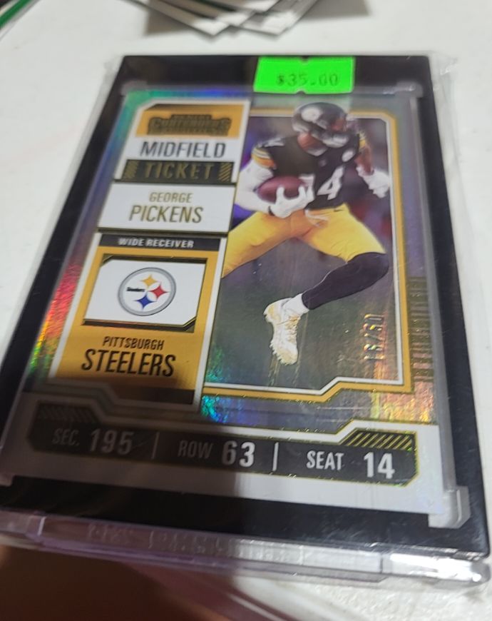 2023 Panini Contenders Season Ticket #82 George Pickens — front