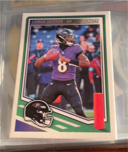 2025 Panini Score #75 Lamar Jackson — front