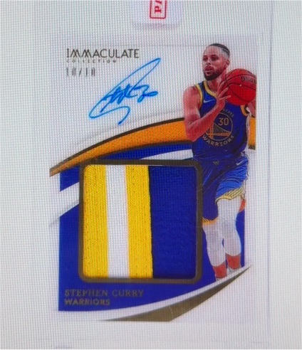 2020 Panini Immaculate #10 Stephen Curry — front