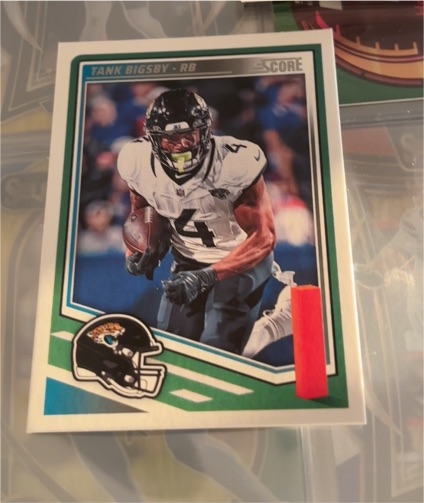 2025 Panini Score Football #121 Tank Bigsby Jaguars — front