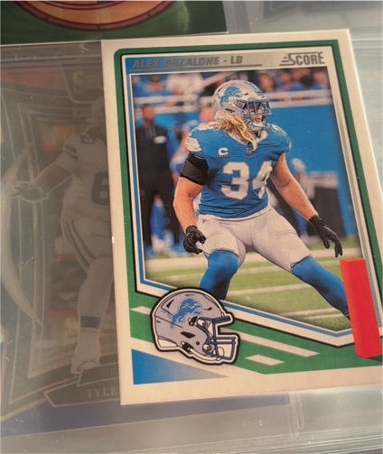 2024 Score Alex Anzalone LB Detroit Lions — front