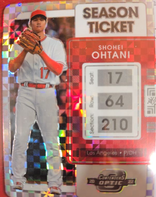 2022 Panini Chronicles Contenders Optic Season Ticket #4 Shohei Ohtani — front