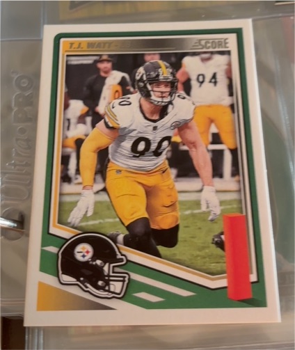2025 Panini Score #111 T.J. Watt — front