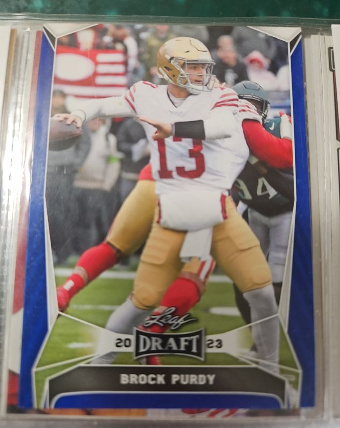 2023 Leaf Draft #19 Brock Purdy — front