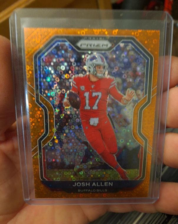 2020 Panini Prizm Orange Disco #Josh Allen Buffalo Bills — front