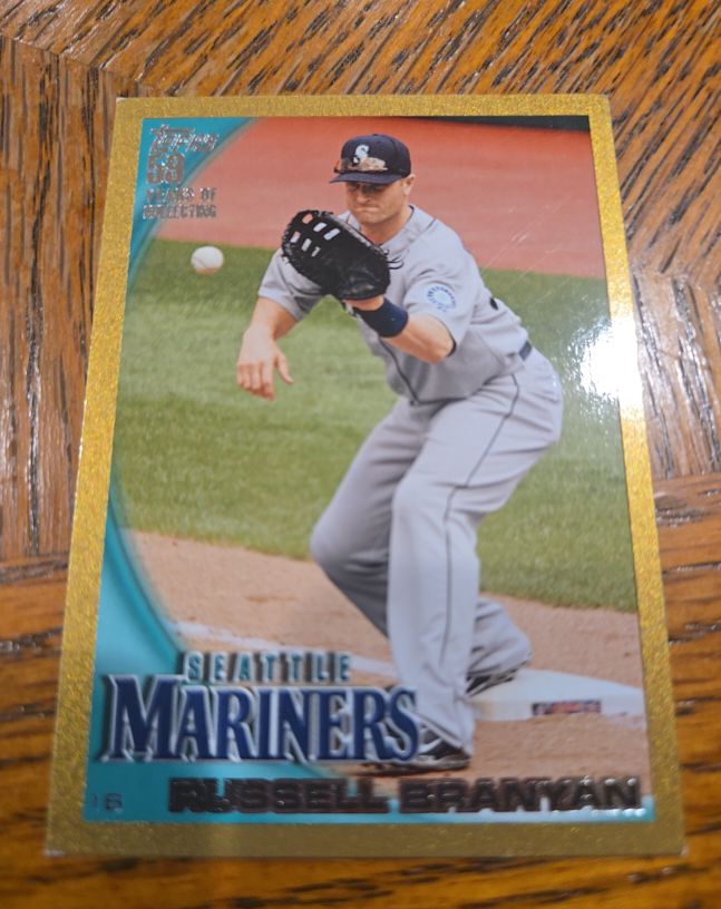 2010 Topps Update #US-19 Russell Branyan Gold #/2010 — front