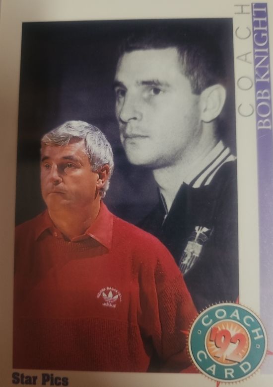 1992 Star Pics #5 Bob Knight Indiana Hoosiers — front