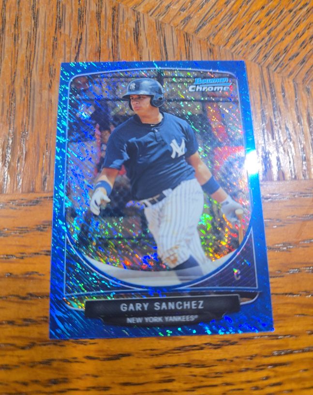 2013 Bowman Chrome Mini Blue Refractor #Gary Sanchez — front