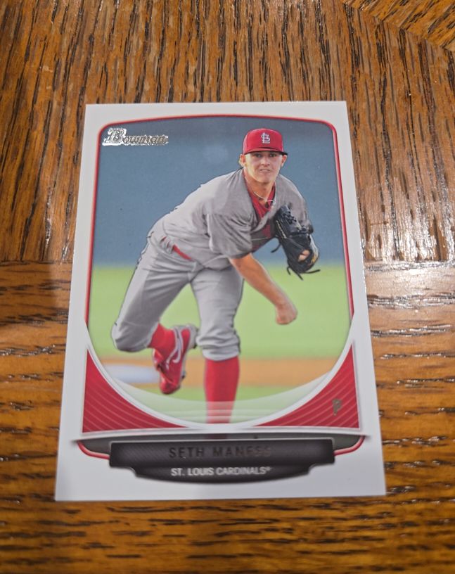 2013 Bowman #BP64 Seth Maness — front