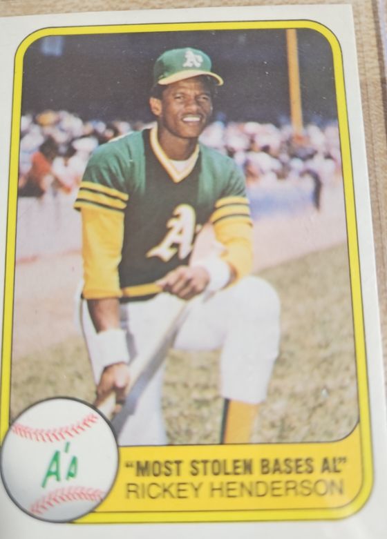 1981 Fleer #351 Rickey Henderson — front