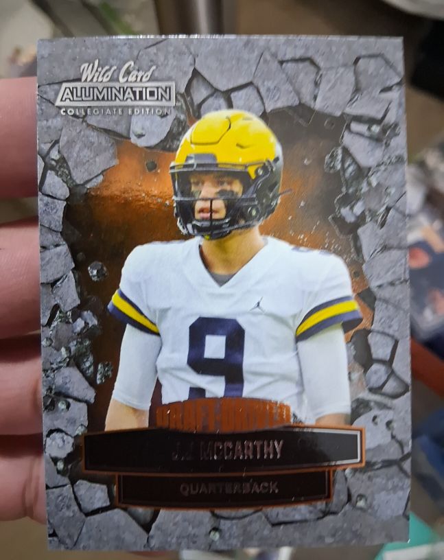 2022 Wild Card Alumination Draft Driven #ANDD-11 J.J. McCarthy — front