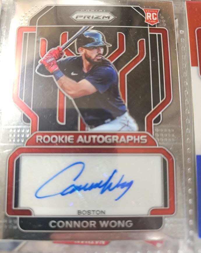 2022 Panini Prizm Rookie Autographs #RA-WG Connor Wong — front