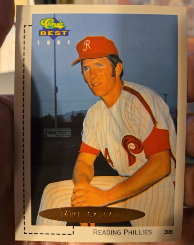 1991 Classic Best #1 Mike Schmidt — front
