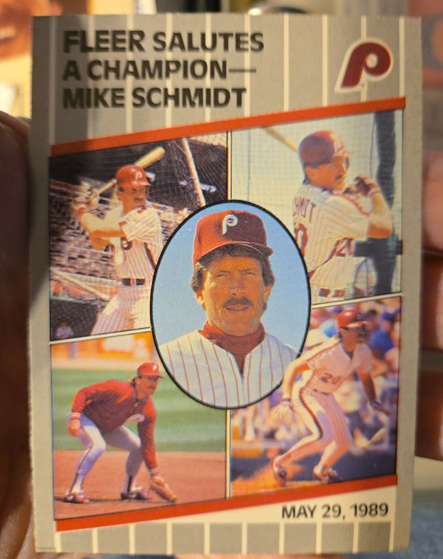 1989 Fleer Update #U-131 Mike Schmidt — front
