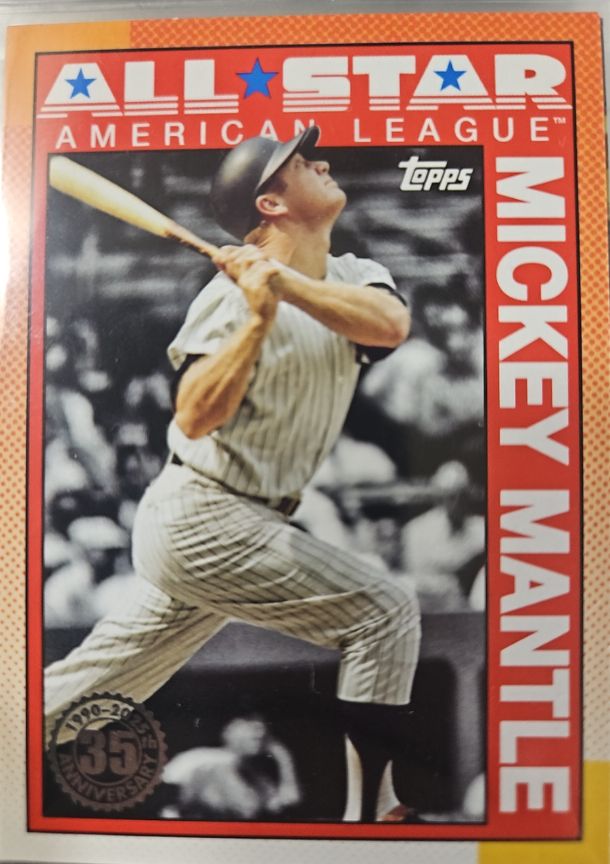 2025 Topps Series 2 #90AS-43 Mickey Mantle 1990 Topps 35th Anniversary All-Stars — front