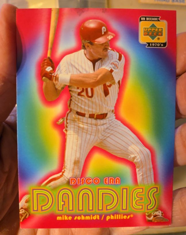 2001 Upper Deck Decade 1970's #DE1 Mike Schmidt Disco Era Dandies — front