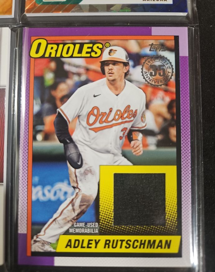 2025 Topps Series 1 1990 Topps Baseball Relics #T90R-ARU Adley Rutschman — front