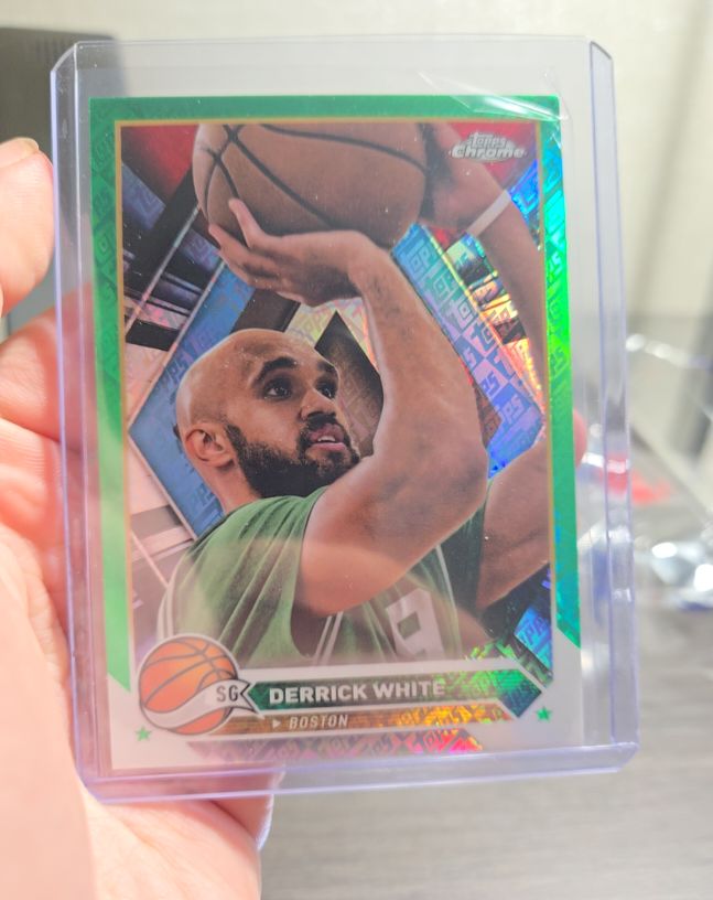 2023-24 Topps Chrome #141 Derrick White Boston Celtics — front