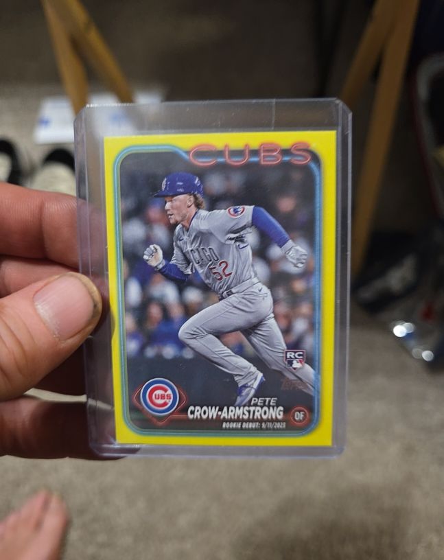2024 Topps Update Series #US91 Pete Crow-Armstrong Rookie Debut — front