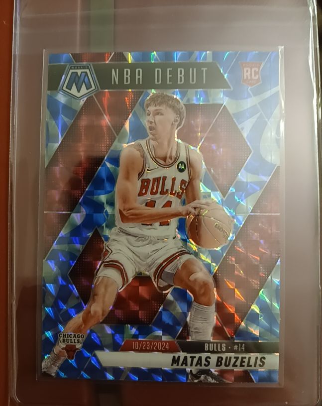 2024-25 Panini Mosaic #114 Matas Buzelis NBA Debut — front
