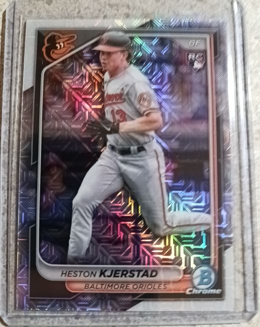 2024 Bowman Chrome #44 Heston Kjerstad Mojo Refractor Rookie — front