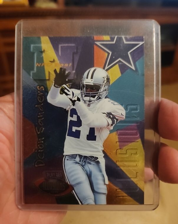 1996 Playoff Illusions #10 Deion Sanders — front