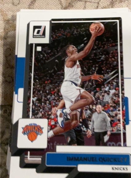 2022 Donruss #175 Immanuel Quickley New York Knicks — front